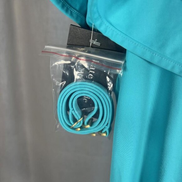 NWT Kate Spade New York Off Shoulder Ruffle Swimsuit in River Blue - Size XL - Picture 3 of 7